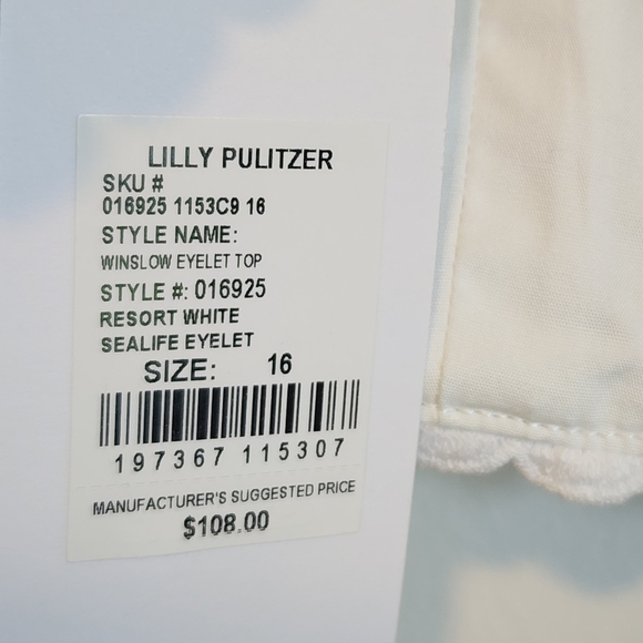 White Eyelet Crop Top - Picture 2 of 6